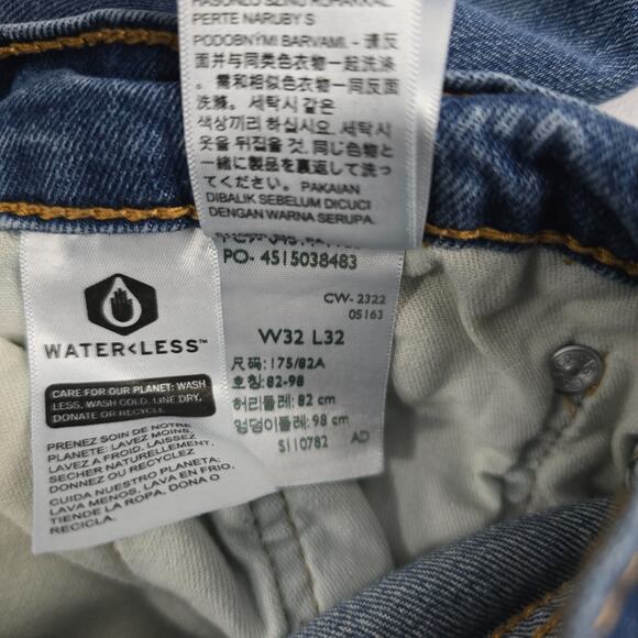 Levi's 511 slim jeans 32x32 blue denim mens 5575 - Picture 11 of 12